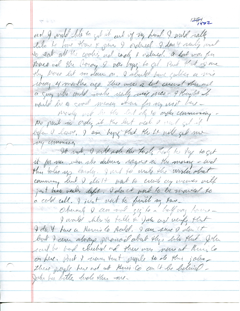 Dr John WorldPeace 2008 Prison Journal